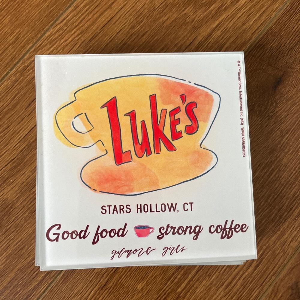 Gilmore girls Lukes coasters set of 4